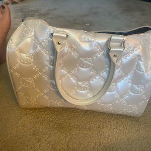 One of a kind Hello Kitty satchel bag white